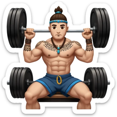 shaman bench press sticker
