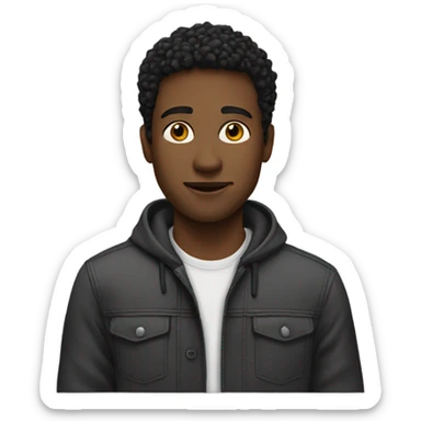 White young men  sticker