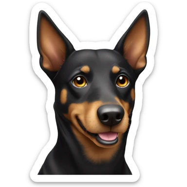 australian kelpie senior dog sticker
