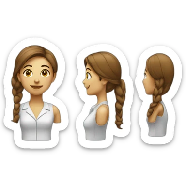 project manager woman no race sticker