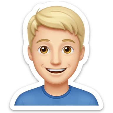 The joyful man sticker