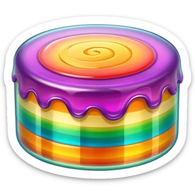 Transparent Jelly Cake sticker