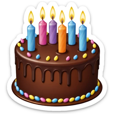 birthday cake celebrating thirty years  sticker