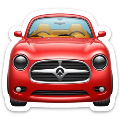 Auto rojo daili sticker