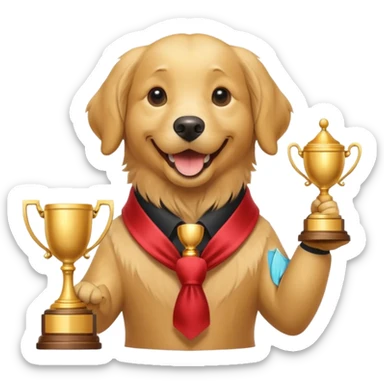 Winner dog sticker