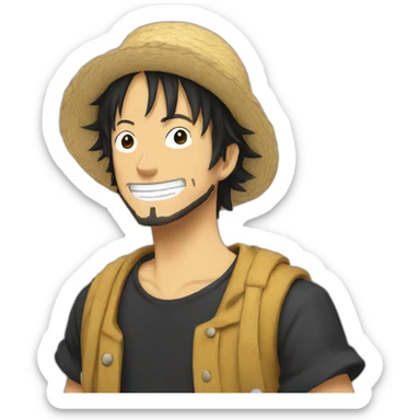 one piece lofi sticker