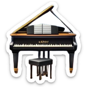 jazz nightclub with stage, microphone, and city lights sticker