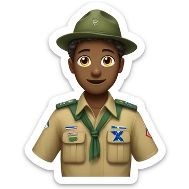 A boy in Israeli scouts uniform  sticker