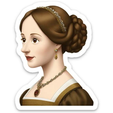 Catherine Howard Tudor pretty  sticker