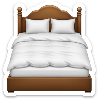 bed confortable sticker