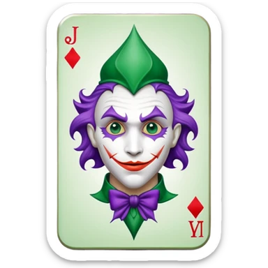 joker's calling card sticker
