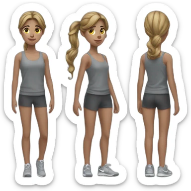 Adolescent portant des Nike sticker