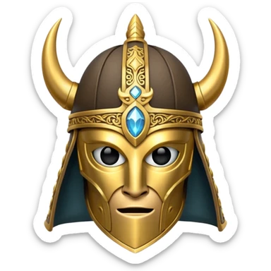 magic norse helmet sticker