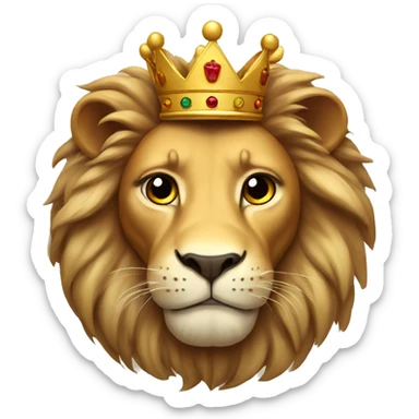 Lion with crown  sticker