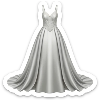 silver bridal sticker