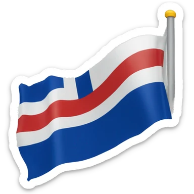 The flag of friesland sticker