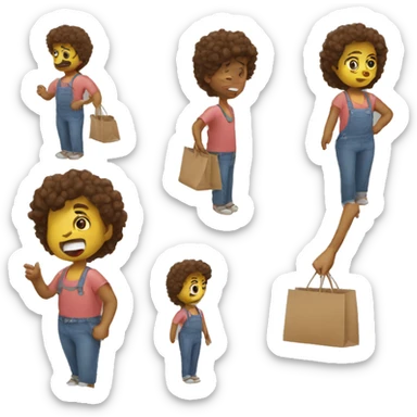 People trying to buy something sticker