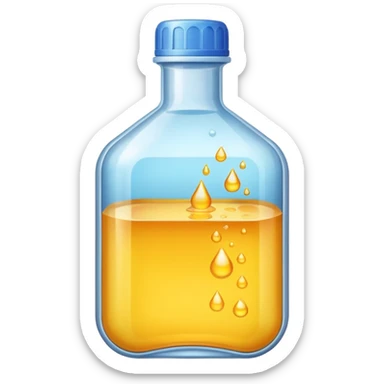 chemical in a plastic container sticker