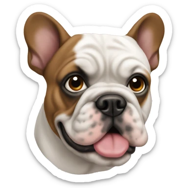 France buldog sticker
