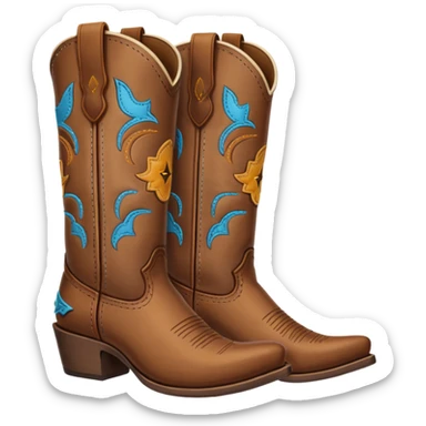 Cowboy boots sticker