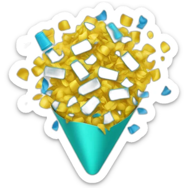 confetti popper sticker