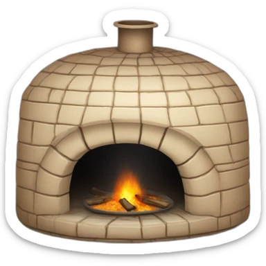 Traditional Uzbek oven Tandir sticker