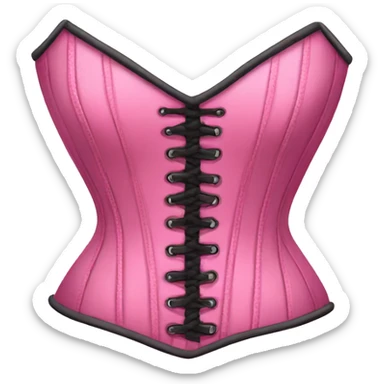 Pink corset sticker