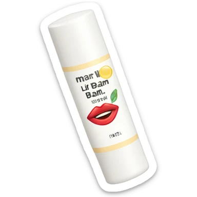 lip balm with label sticker