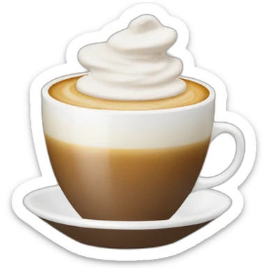 Fendi cappuccino cup sticker