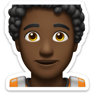 corazón negro con venda  sticker