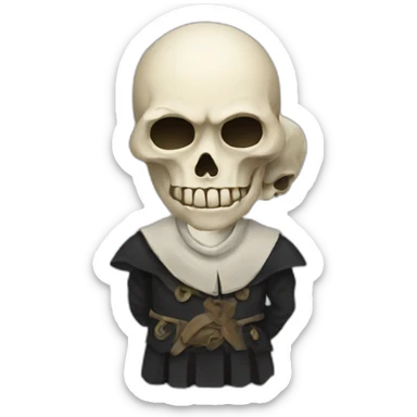 Hamlet with skull sticker