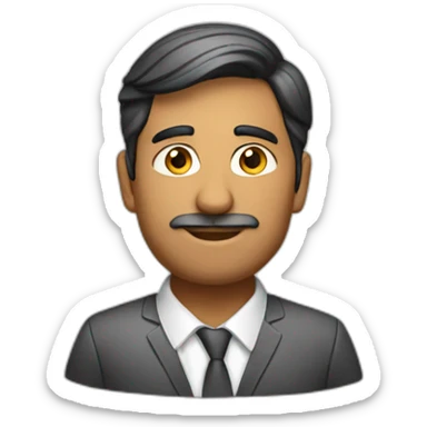 indian male auditor sticker