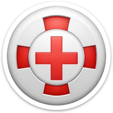 🛡️ Protección con la cruz roja en el medio  sticker