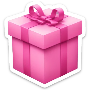 Pink box sticker