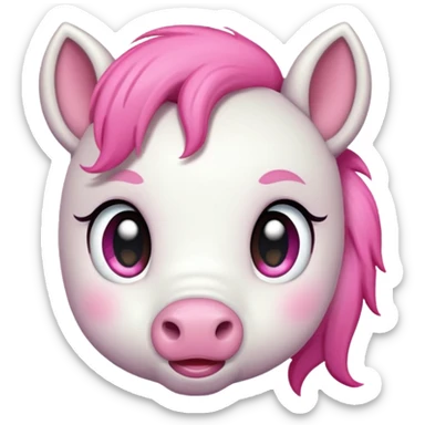 puffing-pony emoji sticker