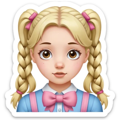 Girly emoji sticker