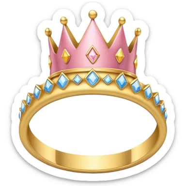 anillo de cumpleañera de 15 años con corona de princeca sticker