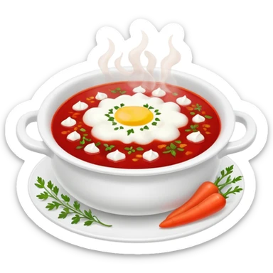 Ukrainian borsch sticker
