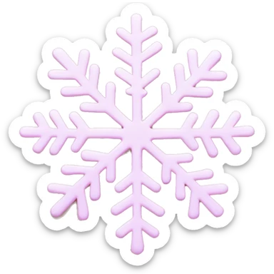 pastel pink snowflake  sticker
