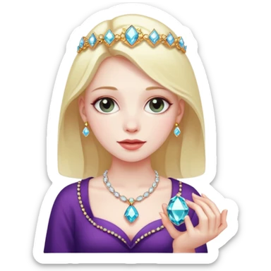 girl carry jewel  sticker