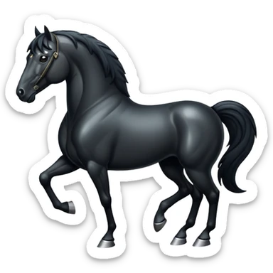 black horse no markings  sticker
