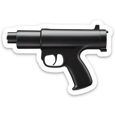 Black water gun  sticker