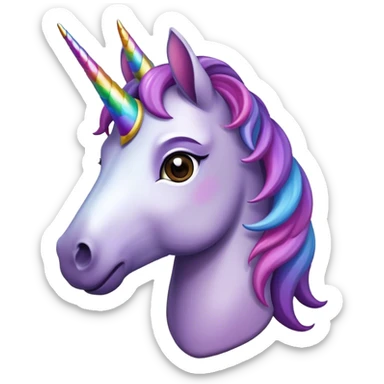 a unicornio dark sticker
