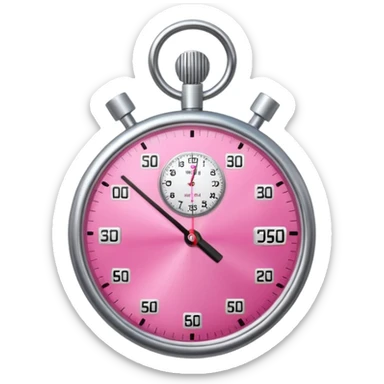 pink stopwatch  sticker