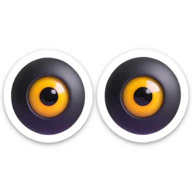 realistic 3d eyes with detailed iris sticker