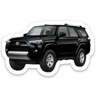 Black Toyota 4 runner sticker