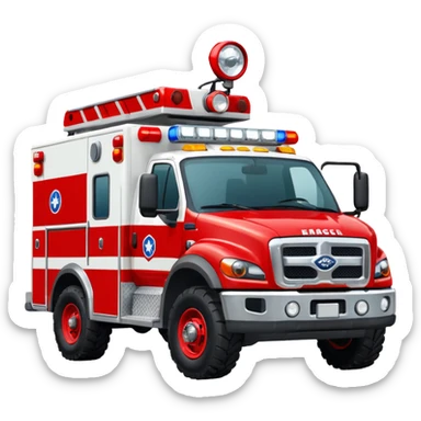 Search & Rescue Truck in USA. sticker