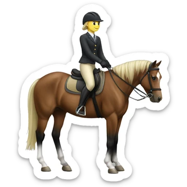 Equestrian sticker