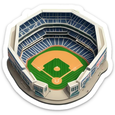 baseball stadium sticker