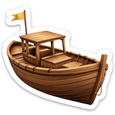 brown Boat Ride  sticker